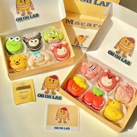 Boîtes à donuts personnalisées avec logo, avec séparateurs, 6 sections, contenants alimentaires pour biscuits, pâtisserie, boîtes en papier pour donuts, gâteaux, macarons, emballages