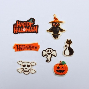 Décorations comestibles pour gâteaux d'<span class=keywords><strong>Halloween</strong></span>, glaçage sucré fantôme citrouille, <span class=keywords><strong>décoration</strong></span> effrayante pour les fournitures de pâtisserie de fête - Product Image 2