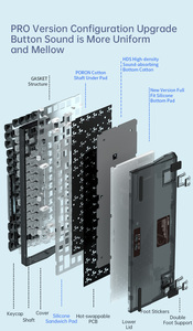 Fl esports Q75pro <span class=keywords><strong>tastiera</strong></span> meccanica 3 modalità 2.4G <span class=keywords><strong>Bluetooth</strong></span> senza fili <span class=keywords><strong>tastiera</strong></span> 82 tasti <span class=keywords><strong>tastiera</strong></span> giochi per <span class=keywords><strong>tastiera</strong></span> - Product Image 6
