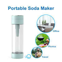 Inventaire Brown Home Portable Bouteille Carbonateur D'eau Gazeuse Fabricant De Boissons Gazeuses Utiliser 8 Grammes CO2 Cartouches Soda Maker
