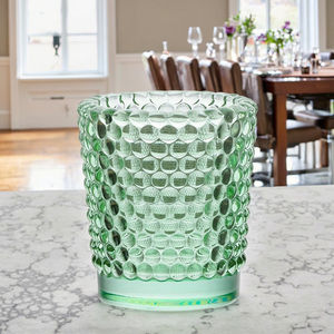 Bougeoir à photophore en verre texturé Hobnail coloré, design d'inspiration vintage. Idéal pour l'affichage Tealight, l'ambiance de la maison - Product Image 6