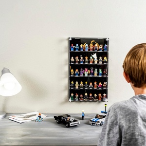 Customized Clear Acrylic Modern for Mini Figure Display Case with UV <b>Blocking</b> Cover for Home Store Display Stand - Product Image 4