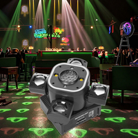 Lumière LED laser RGBW à effet de secousse, contrôle DMX512, faisceau mobile stroboscopique, effet de danse bungee pour KTV, bar, DJ, matériau PVC, IP33