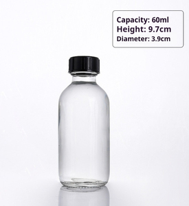 Bouteilles en verre rondes <span class=keywords><strong>de</strong></span> Boston d'approvisionnement direct d'usine pour le vin <span class=keywords><strong>Bouteille</strong></span> <span class=keywords><strong>de</strong></span> condiment d'huile d'olive 60ml 120ml 240ml - Product Image 4