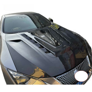 Cubierta de Motor de Fibra de Carbono para Ventilación de Radiador, con Cubierta Frontal de Estilo <span class=keywords><strong>Cristal</strong></span> Transparente, para Lexus LC500 - Product Image 4