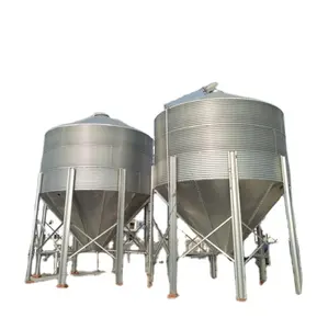 7T high quality and long life span silo for corn grain poultry feed bins small silo transport wheat silo