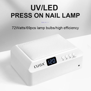 LUGX Professional 72W โคมไฟอบเล็บแบบพกพา ชาร์จไฟได้ แสงยูวีสำหรับอบเล็บเจล พร้อมที่วางมือ 2-in-1 คุณภาพสูง - Product Image 3
