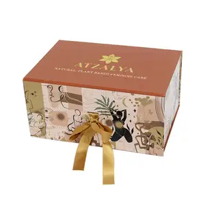कस्टम क्रिसमस डिजाइन मुद्रित चुंबकीय बंद होने कागज तह जूता परिधान कपड़े उपहार पैकेजिंग बक्से चॉकलेट कैंडी बॉक्स