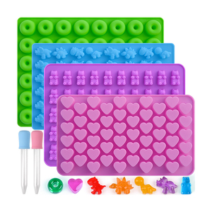 Moldes de Silicona para Dulces, Diseño de Fábrica, DIY, Lindos, Libres de BPA, Moldes 3D para Chocolate, Gelatina y Caramelos con Varias Formas - Product Image 1