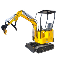 Mini-Excavatrice Amphibie Agricole Multifonctionnelle E.P. à Nouvelle Conception avec Tarière Hydraulique et Climatisation