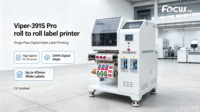 Machine d'impression numérique automatique à grande vitesse (15-25 m/min) pour étiquettes, jet d'encre CMYK rouleau à rouleau pour films PP, PE, PET et étiquettes autocollantes