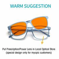Lunettes de soleil Sunray 3 en 1 avec clip magnétique pour le travail sur ordinateur, la lecture, légères, unisexes, anti-lumière bleue, UV400