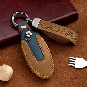 Housse de Protection de clé de voiture en cuir pour Nissan, nouveau Altima Sunny Bluebird Sylphy, coque de support de voiture, accessoires de style automobile - Product Image 6