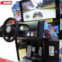Marwey Machine de Jeu d'Arcade Vidéo Électronique de Course Automobile à Monnayeur à Prix Réduit pour Centre de Jeux