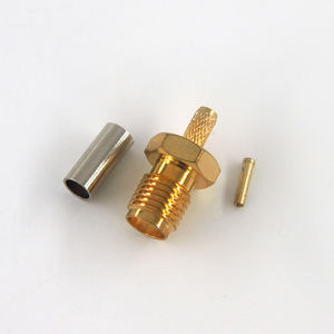 Conector Coaxial RF Hembra SMA para <span class=keywords><strong>Cable</strong></span> RG316 RG188 RG174, DC-12.4GHz, para Pruebas y Mediciones - Product Image 1