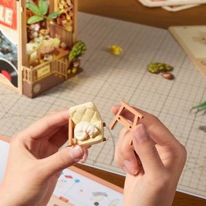 Robotime Rolife Giocattoli da Assemblare a Mano, Casa in Miniatura Fai-da-Te TGB18 Sunset Isle, <span class=keywords><strong>Puzzle</strong></span> 3D in Legno - Product Image 4