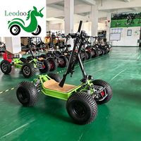 Kart Électrique Pliable à Quatre Roues Leodoo avec Éclairage LED