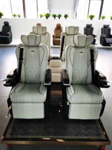 เบาะนวดอุ่นคุณภาพสูง ปี 2023 ขายดี ระดับหรู VIP สำหรับรถยนต์ Alphard Benz W447 v Class Vito V250 Metris VAN - Product Image 2