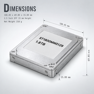 1.8TB 2.5 Inch Internal Enterprise <b>Hard</b> <b>Drive</b> ST1800MM0129 SAS 12Gb s 10K RPM 256MB Cache For Server RAID Data Center - Product Image 4