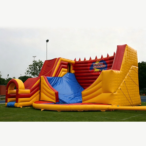Toboggan aquatique géant en forme de demi-tube, toboggan aquatique gonflable géant en PVC en forme de <span class=keywords><strong>U</strong></span> avec <span class=keywords><strong>piscine</strong></span> - Product Image 1