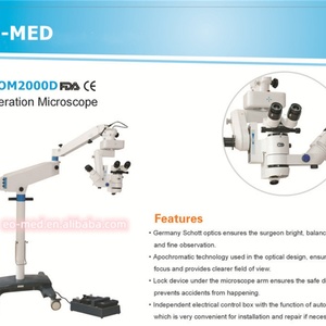 China Made Portable Ophthalmic Operation <b>Microscope</b> Motorized Manual Zoom Magnification Surgical <b>Microscope</b> EOM-SOM2000D - Product Image 3