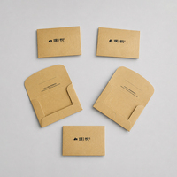 Porta Tarjetas de Habitación Horizontal de Papel Kraft Dorado Mate con Logotipo Personalizado, Porta Tarjetas de Habitación Premium para Hoteles Ejecutivos y Empresariales