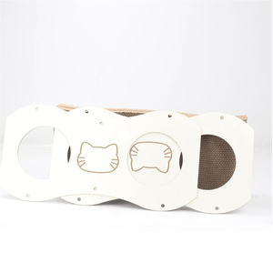 Griffoir pour chat de luxe moderne à double niveau en forme de tunnel, à haute résistance, à 2 niveaux - Product Image 6