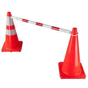 可伸展塑料PVC PC交通锥屏障延长杆道路用交通安全警示产品 - Product Image 4