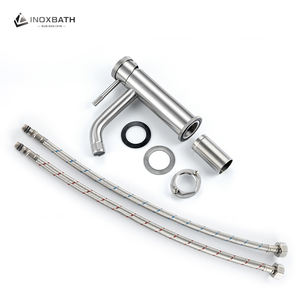 Grifo <span class=keywords><strong>de</strong></span> Baño Monomando <span class=keywords><strong>de</strong></span> Acero Inoxidable SUS 304 con Montaje en Cubierta y Válvula Cerámica para Aplicaciones en Pasillos - Product Image 6