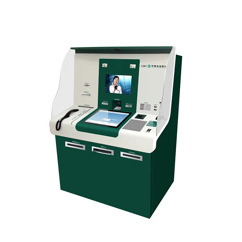 Profissional banco de pagamento em dinheiro inteligente máquina atm banco quiosque aceitador de dinheiro cartão da máquina atm skimmer