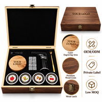 Kit de fumage pour whisky avec logo personnalisé, ensemble d'infuseurs de fumée pour cocktails, pour bars de bourbon, cadeaux pour garçons d'honneur et événements privés