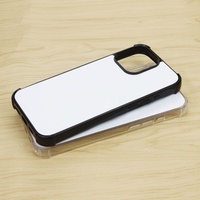 Coques de téléphone portable vierges en TPU 2D pour sublimation, protection intégrale, antichoc, résistantes à la saleté, ajustement parfait à 100 %, pour 17, noir transparent