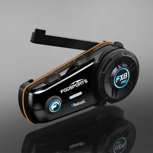 FODSPORTS FX8 Pro 3音效摩托车通信系统蓝牙对讲机耳机调频8骑手组对讲机
