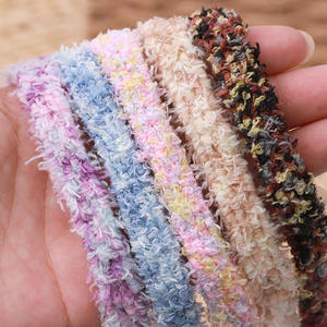 WEGOOODZF <span class=keywords><strong>Lacets</strong></span> de chaussures de sport unisexes en toile épaisse et plate, colorés, doux et moelleux, de 13 mm de large, style chenille - Product Image 1