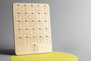 Houten Speelgoed Educatief Houten Letter Puzzel Montessori Engelse Alfabet Bord Educatief Speelgoed Voor Kinderen - Product Image 2