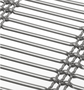 <span class=keywords><strong>Grillage</strong></span> architectural linéaire en acier inoxydable SS316 à tissage plat, à barres horizontales flexibles, anti-corrosion, <span class=keywords><strong>d</strong></span>écoratif - Product Image 6