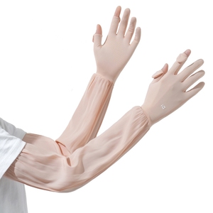 Gants de protection solaire UPF50+ à écran tactile, manches respirantes en nylon et élasthanne effet rafraîchissant, protection <span class=keywords><strong>UV</strong></span> complète pour le cyclisme et la conduite - Product Image 1