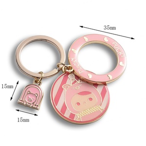 High Quality Hard Enamel Metal Keychain Fashion Cartoon <b>Key</b> <b>Chain</b> - Product Image 3
