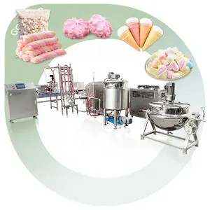 Automatic Equipment Extruder Depositor Small Cotton Candy Product Line Deposit Marshmallow Make Machine