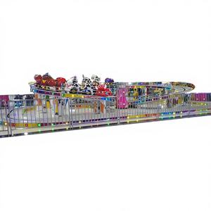 Attraction de fête foraine pour enfants, train sur rail à thème animalier, mini-cinéramineur pour centre commercial, certifié CE, 500 kg, à vendre - Product Image 1