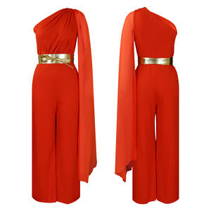 C8560-A1 <span class=keywords><strong>Mono</strong></span> de Moda con Diseño Moderno para Mujer, <span class=keywords><strong>Mono</strong></span> de Un Solo Hombro para Banquete u Oficina, <span class=keywords><strong>Mono</strong></span> Africano de Una Pieza - Product Image 5