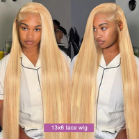 Perruque Lace Front Blonde Brésilienne Remy 613 13x4 360 HD Transparente pour Cheveux Longs Densité 150% Vente en Gros