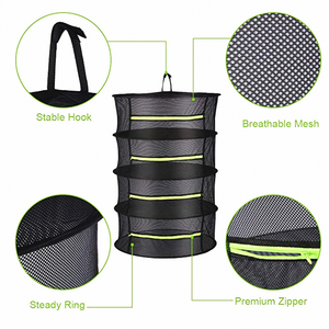 High Quality Eco-friendly 2/4/<strong>6</strong>/8 <strong>Layers</strong> Easy Assembly Metal Frame Herb <strong>Drying</strong> <strong>Net</strong> Foldable Rack for Home and Commercial Use - Product Image 3