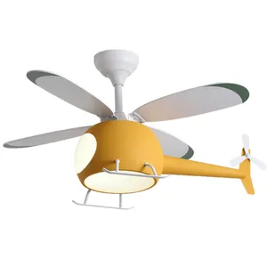 Net celebrity helicopter inverter per bambini 4 ventilatore da soffitto con telecomando a lama in plastica con camera da letto leggera