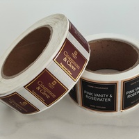 Feuille d'or créative personnalisée velours matériel bougies pot autocollant étiquettes supplément étiquette privée sceau de cire autocollant