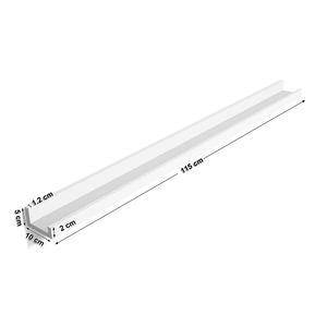 <span class=keywords><strong>VASAGLE</strong></span> Présentoir de rangement flottant en bois Offre Spéciale <span class=keywords><strong>Étagère</strong></span> <span class=keywords><strong>murale</strong></span> blanche - Product Image 3