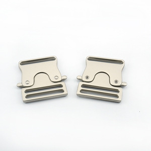 Side Release Buckle Zinc Alloy 38mm Inner Diameter Durable For Bags Wear Resistant Adjustable <b>Webbing</b> Backpack Hardware - Product Image 1