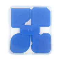 Outils de calfeutrage 5 pièces/kit, spatules de profilage jaunes pour mastic silicone, couteaux à mastic, grattoirs à mastic
