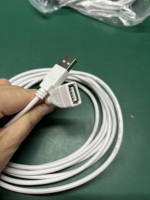 Cable de extensión USB 2,0 blanco de fábrica, Cable USB macho a hembra tipo AM a USB F, Material de cobre puro para uso en computadora de impresora