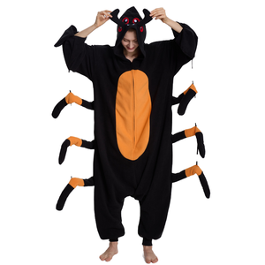 Pijama Enterizo con Capucha para Adultos, Diseño Vintage de Animales, Térmico, Transpirable, de Felpa Suave para Invierno, Elegante, con Bolsillos Delanteros - Product Image 2